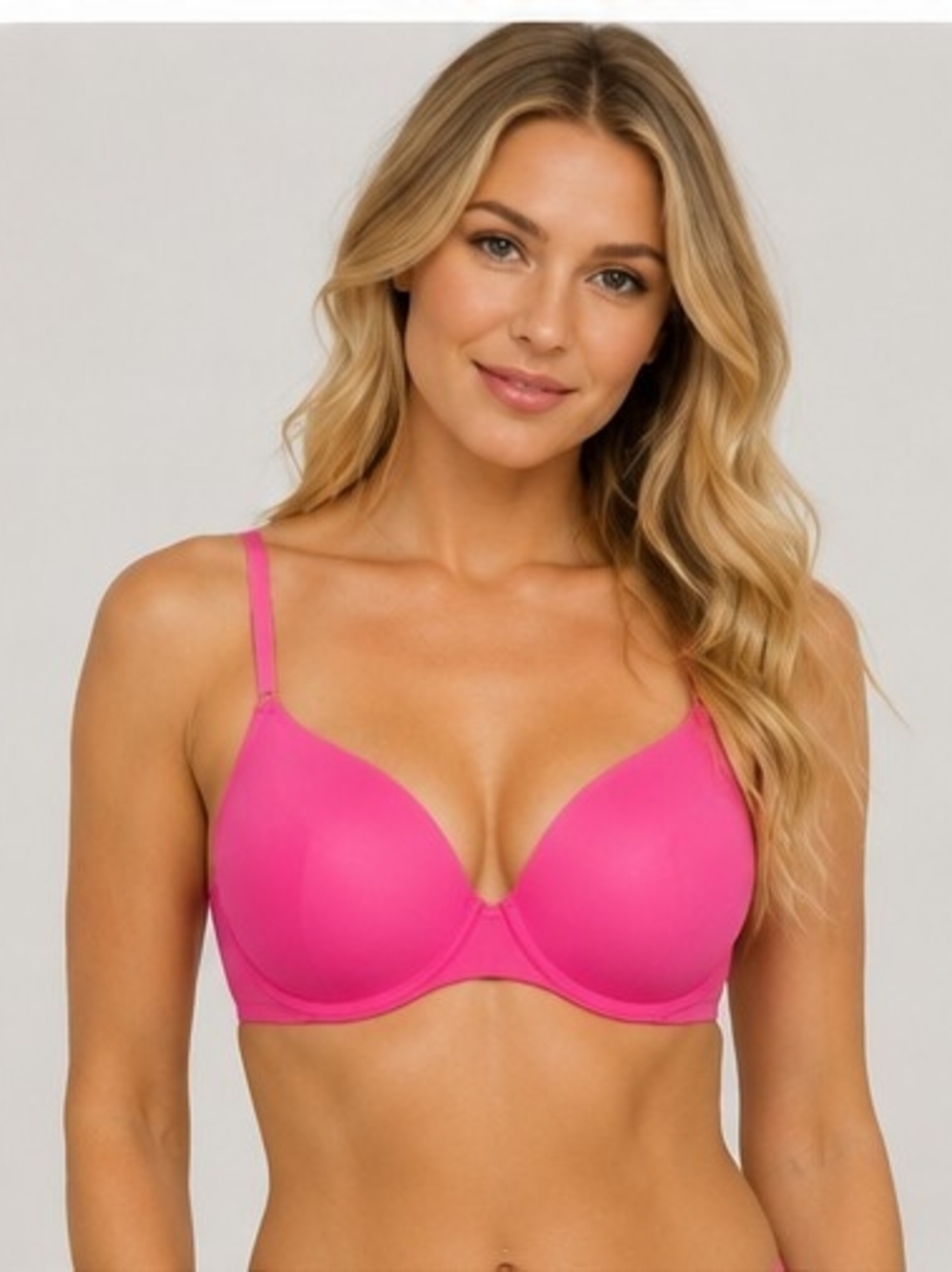 Everyday Smooth T-Shirt Bra - Bright Pink - Wireless